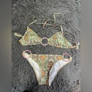 Victoria's Secret Multicolor Bikini with Pink Details